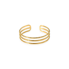 Triple Band Open Bangle