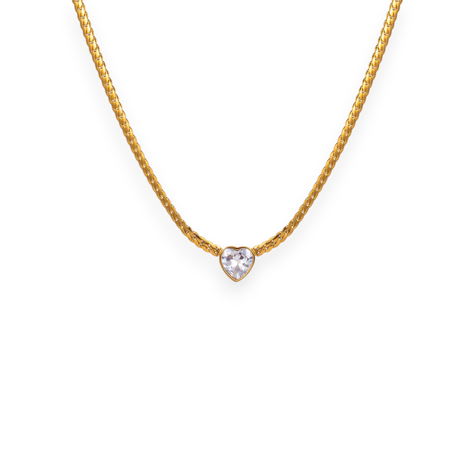 Heart Crystal Necklace