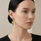 Flower Huggie Hoops