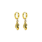 Seashell Huggie Hoops