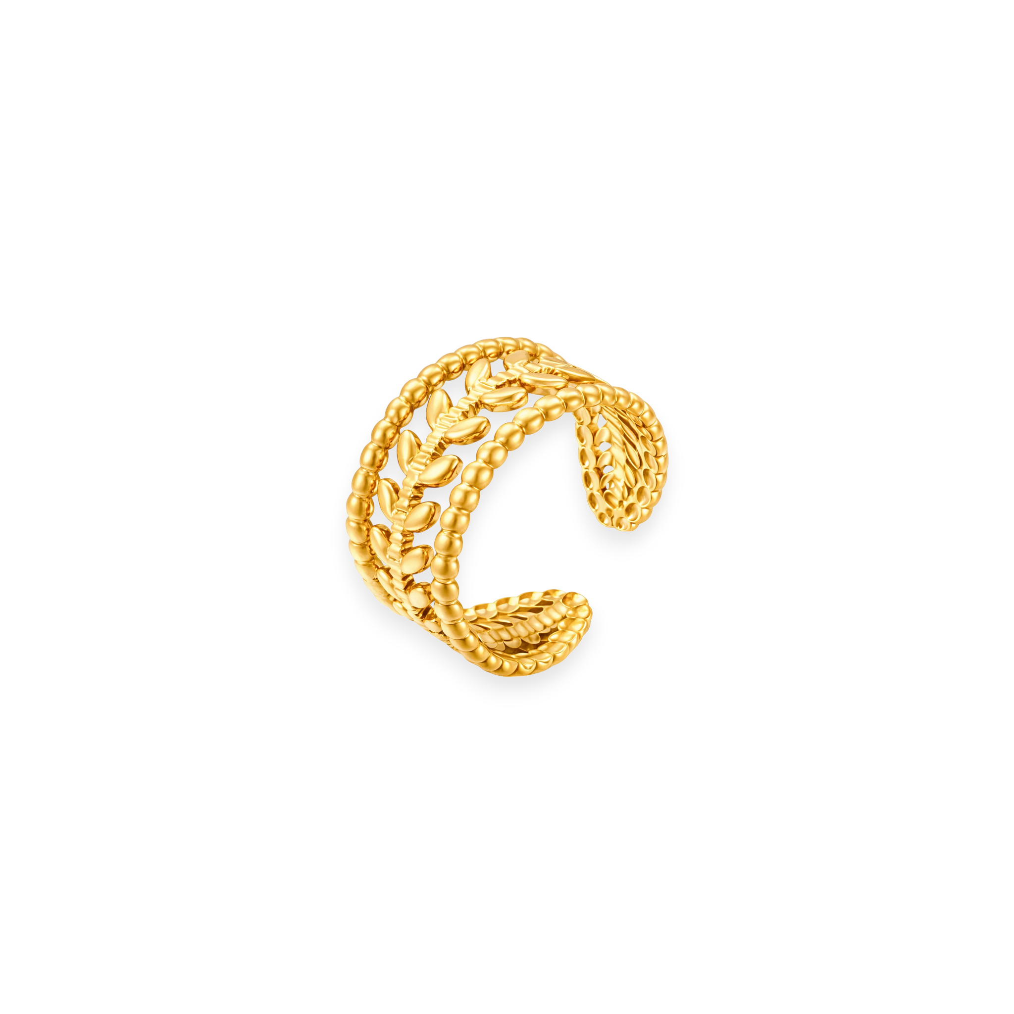 Openwork Leaf Ring