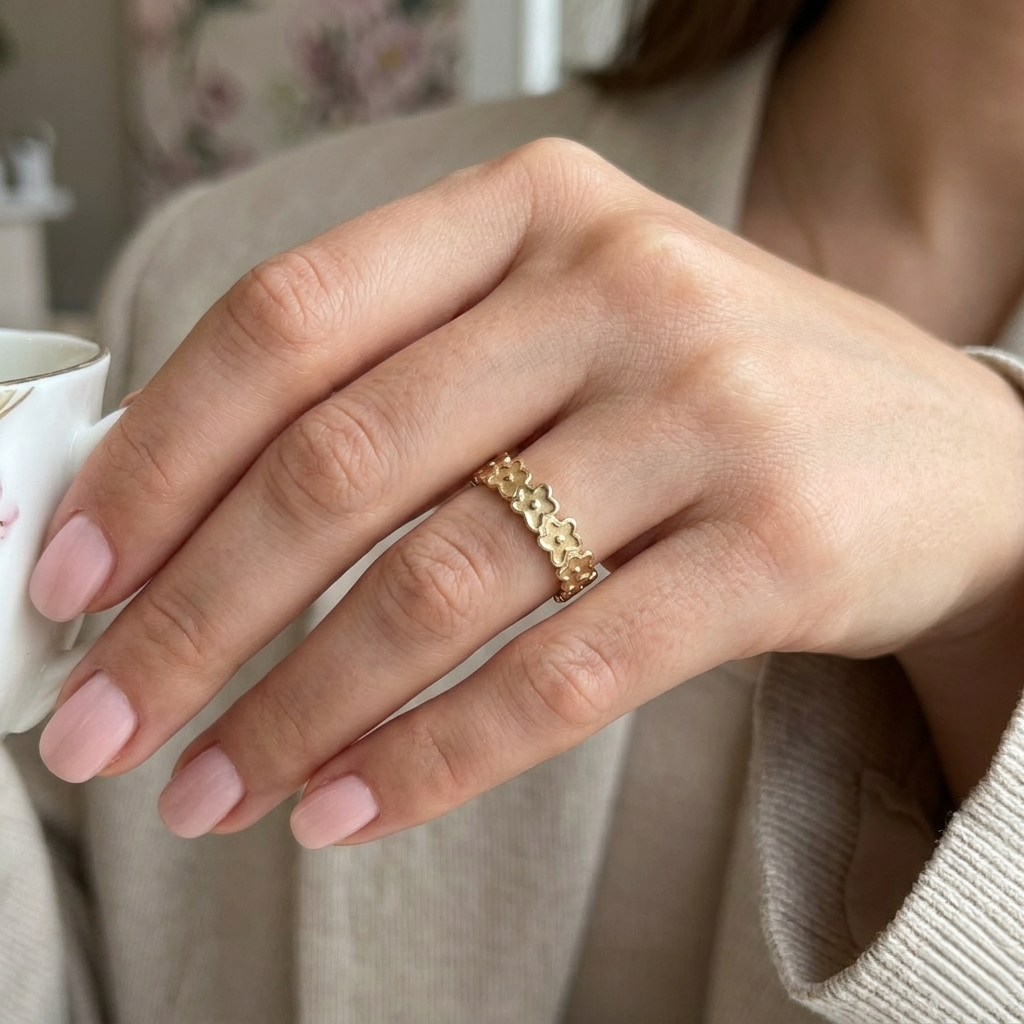 Cutout Flower Ring
