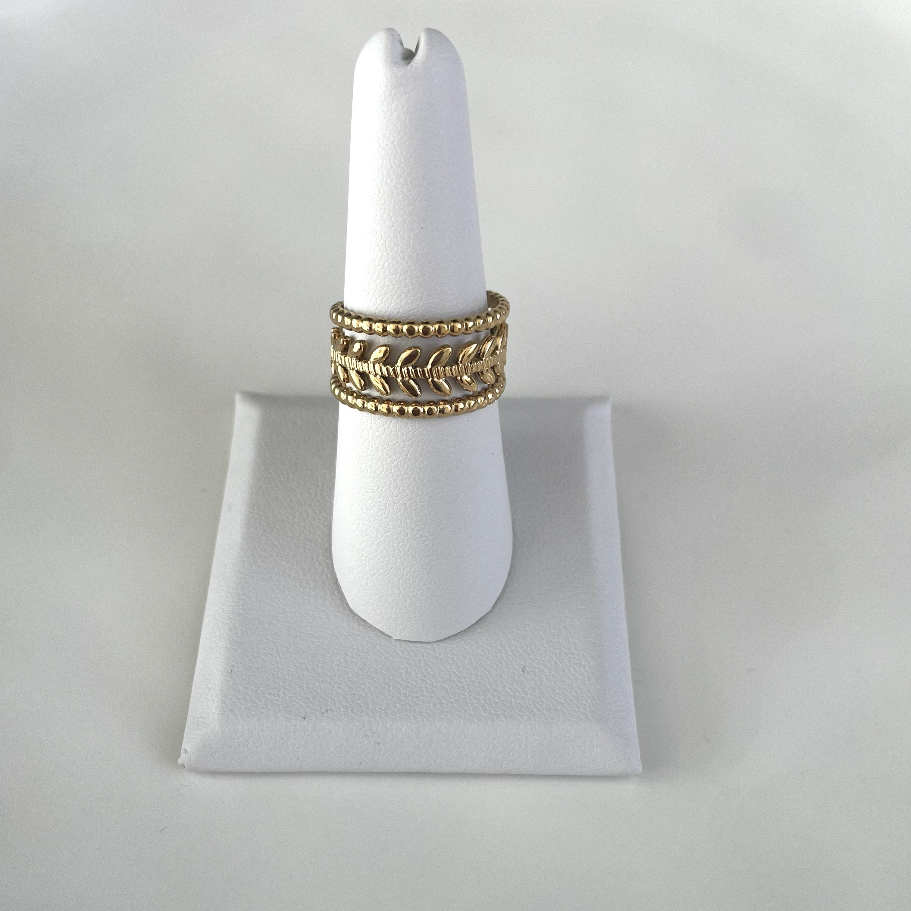 Openwork Leaf Ring