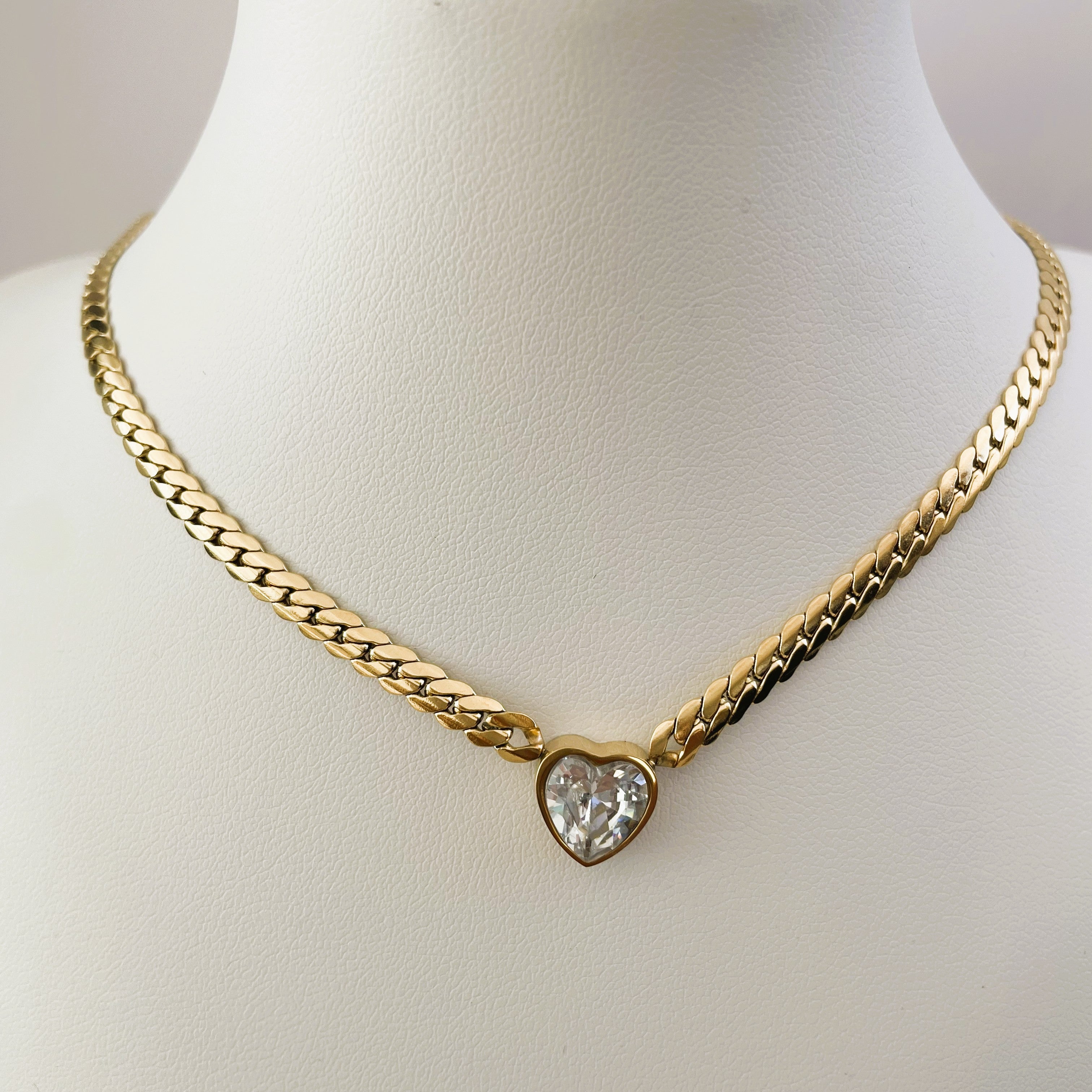 Heart Crystal Necklace
