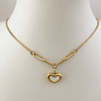 Heart Paperclip Necklace