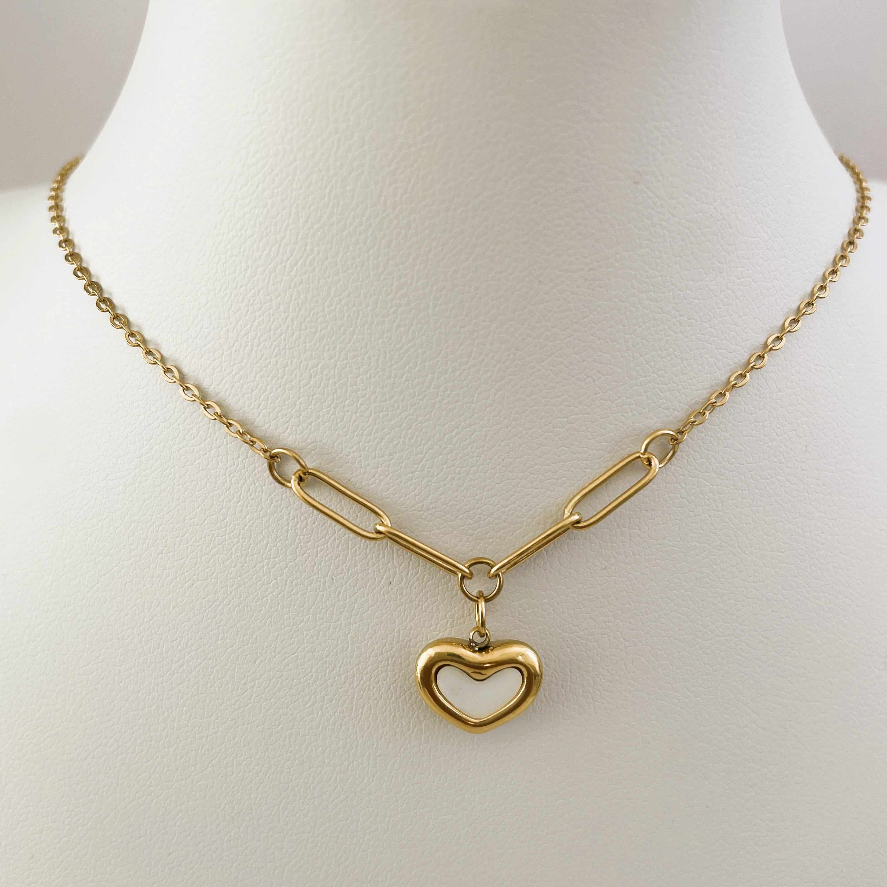 Heart Paperclip Necklace