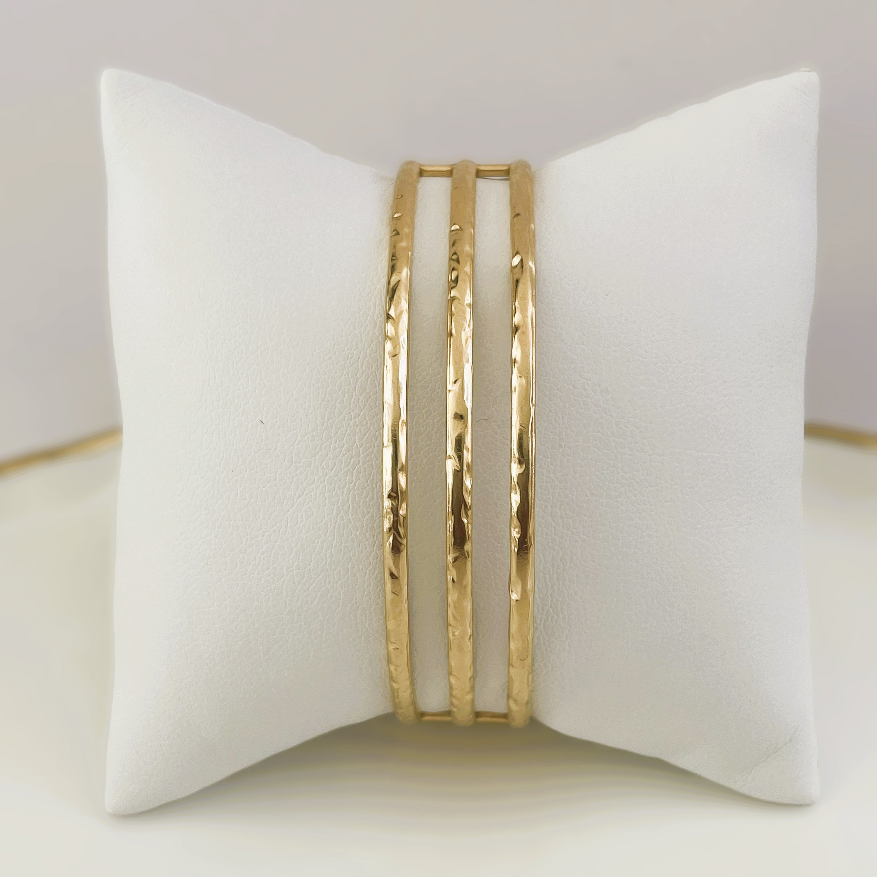 Triple Band Open Bangle