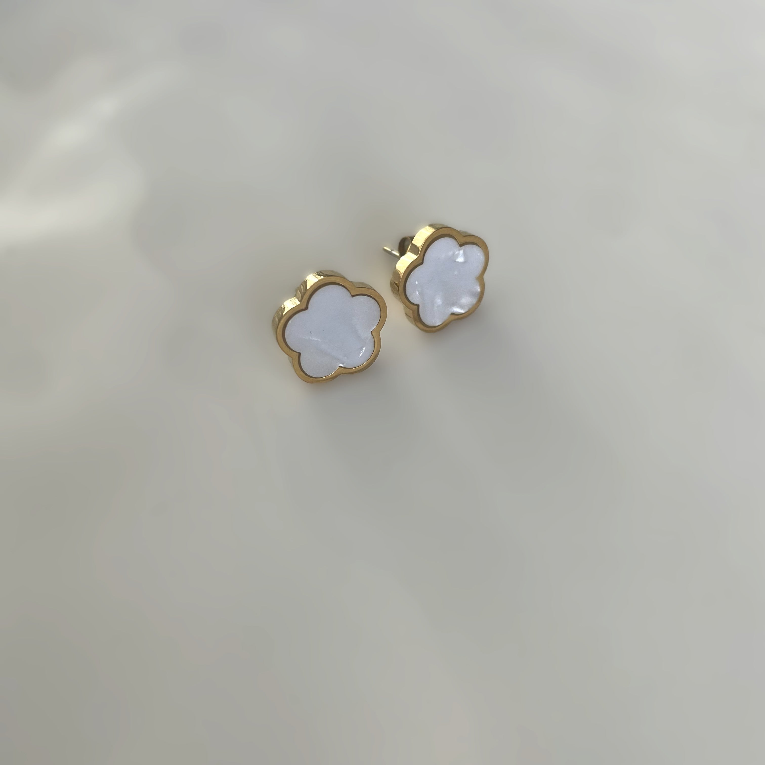 White Flower Studs